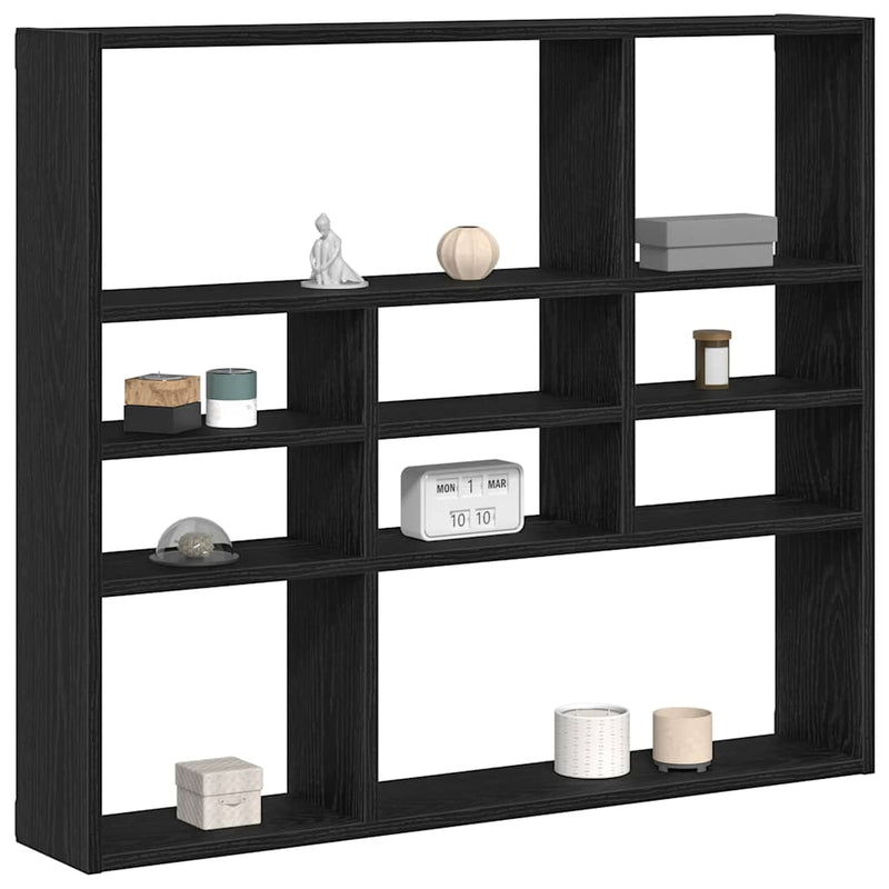 Wandschap 90X16X78 Cm Bewerkt Hout Kleur