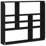 Wandschap 90X16X78 Cm Bewerkt Hout Kleur