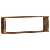 Wandschappen 2 St 80X15X26 Cm Bewerkt Hout Kleurig