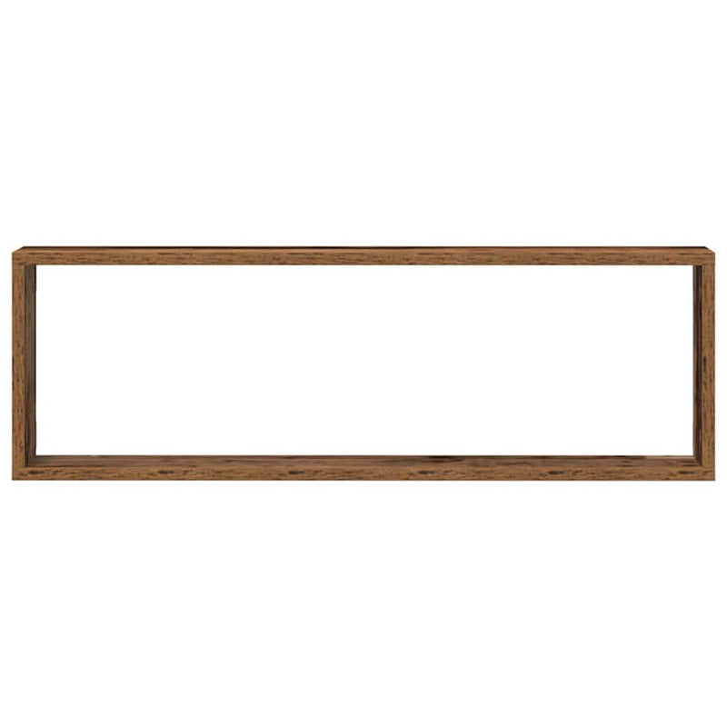 Wandschappen 2 St 80X15X26 Cm Bewerkt Hout Kleurig