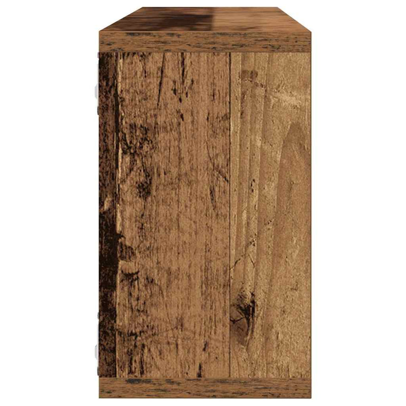 Wandschappen 2 St 80X15X26 Cm Bewerkt Hout Kleurig