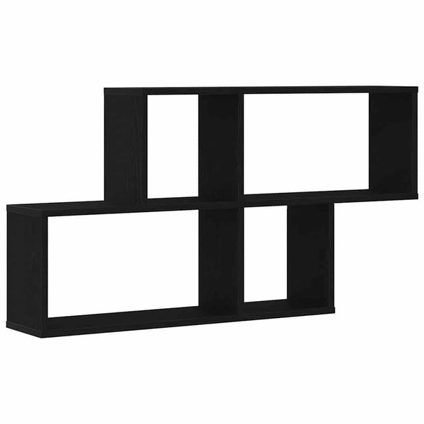 Wandplank Met Plank 76 X 15 X 53 Cm Bewerkt Hout