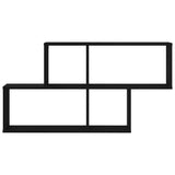 Wandplank Met Plank 76 X 15 X 53 Cm Bewerkt Hout