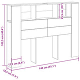 Hoofdeinde Kas 140 X 19 X 104.5 Cm Bewerkt Hout