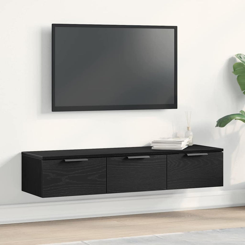 Wandkast 102X30X20 Cm Bewerkt Hout Artisanaal Eikenkleur