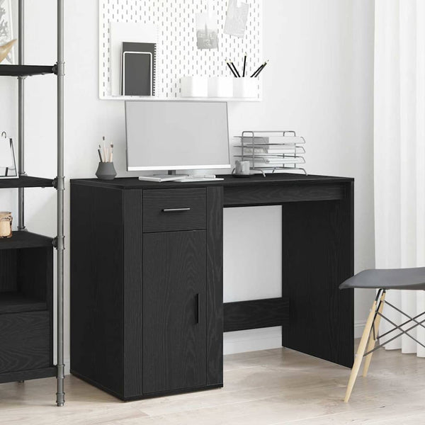 Bureau Met Lade 100 X 49 X 75 Cm Bewerkt Hout