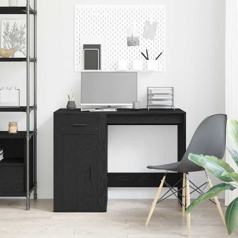 Bureau Met Lade 100 X 49 X 75 Cm Bewerkt Hout