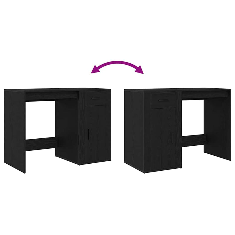 Bureau Met Lade 100 X 49 X 75 Cm Bewerkt Hout
