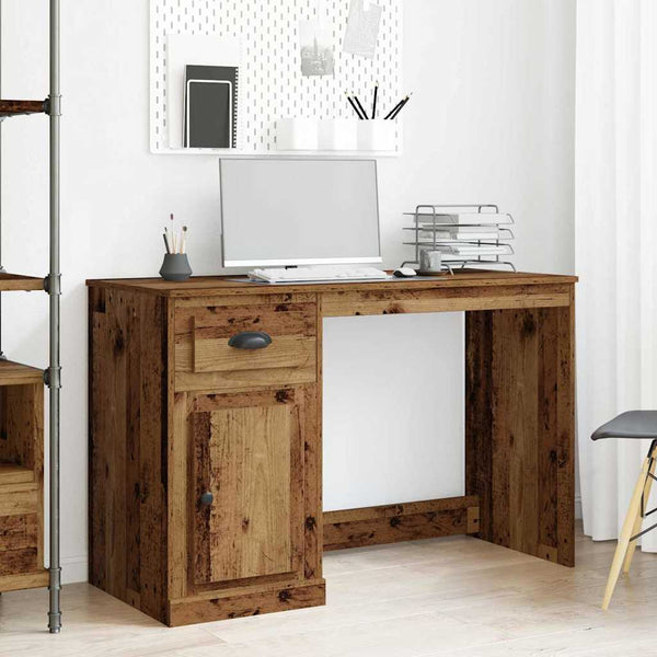 Bureau Met Lade 50 X 115 X 75 Cm Bewerkt Hout