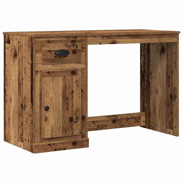 Bureau Met Lade 50 X 115 X 75 Cm Bewerkt Hout