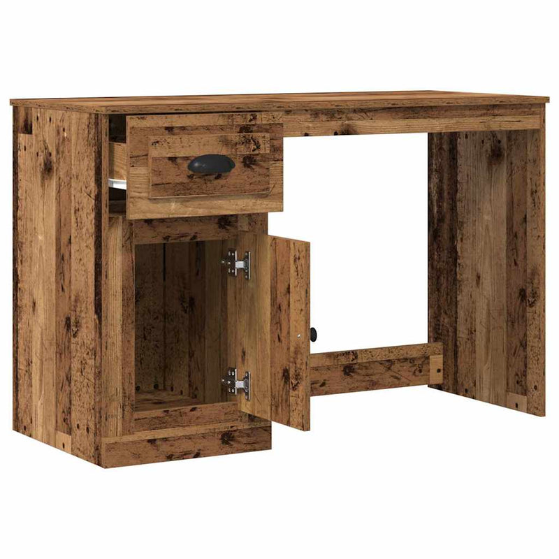 Bureau Met Lade 50 X 115 X 75 Cm Bewerkt Hout