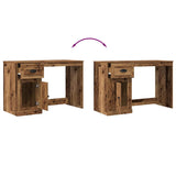 Bureau Met Lade 50 X 115 X 75 Cm Bewerkt Hout