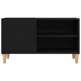 Platenkast Met Plank Bewerkt Hout