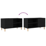 Platenkast Met Plank Bewerkt Hout