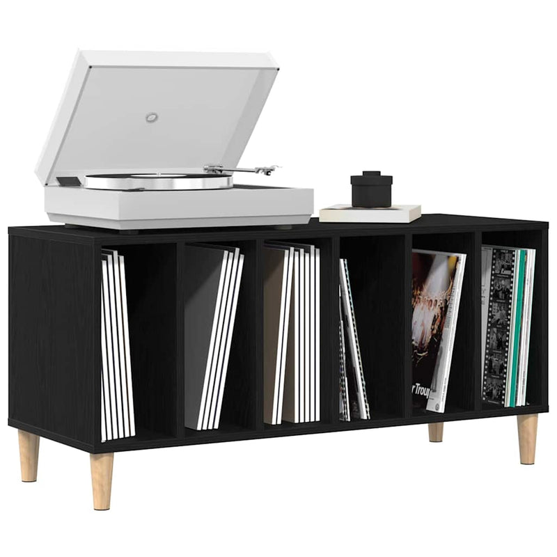Platenkast Met Plank 100 X 38 X 48 Cm Bewerkt Hout