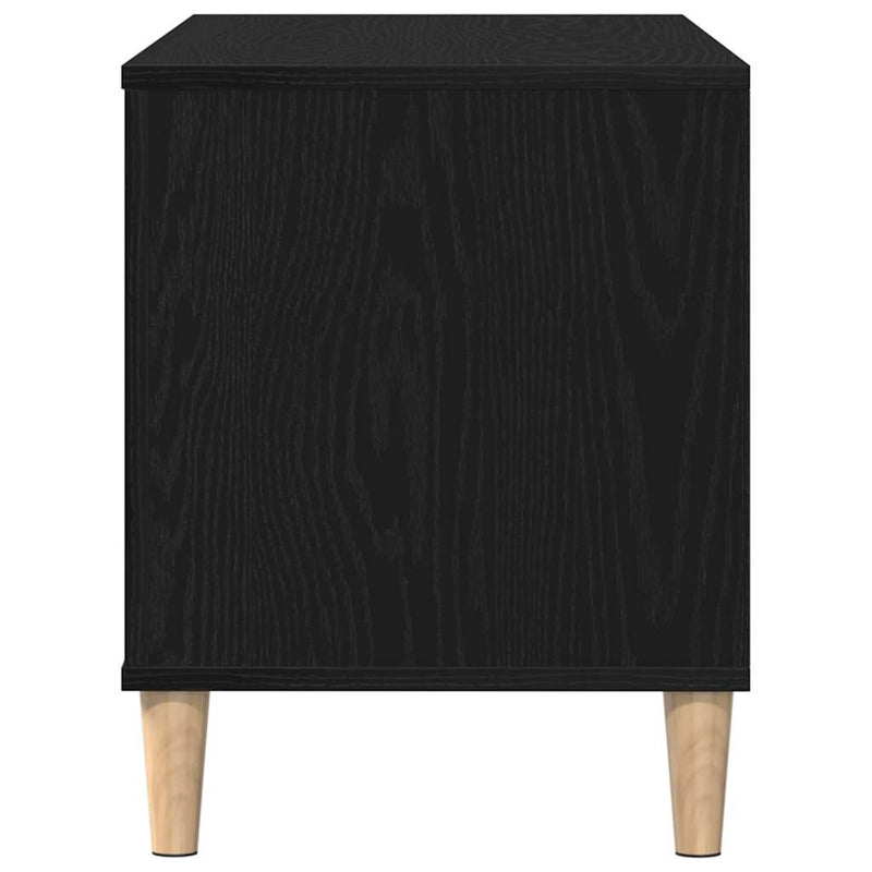 Platenkast Met Plank 100 X 38 X 48 Cm Bewerkt Hout