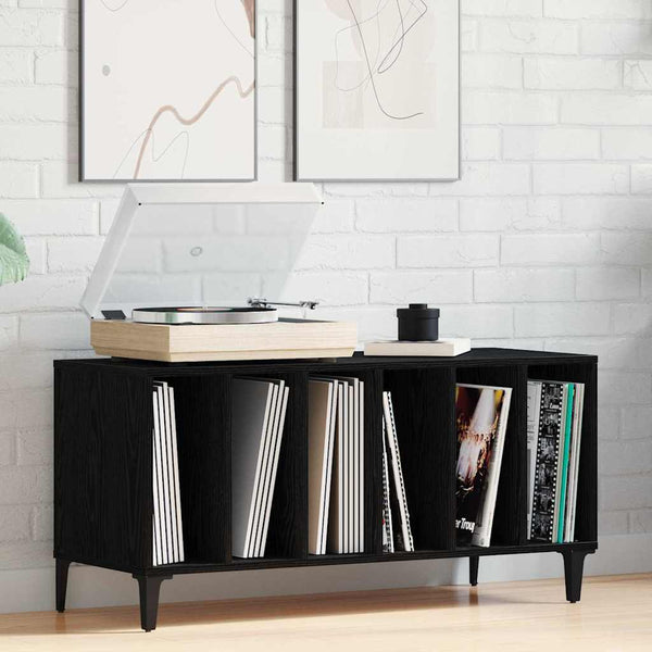 Platenkast Met Plank 100 X 38 X 48 Cm Bewerkt Hout