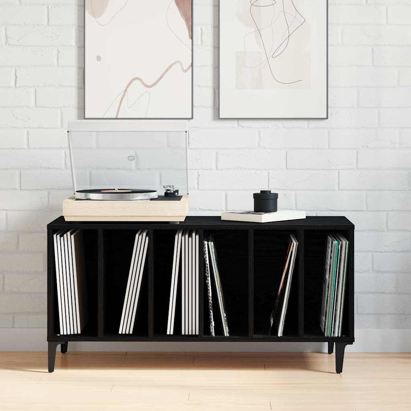 Platenkast Met Plank 100 X 38 X 48 Cm Bewerkt Hout