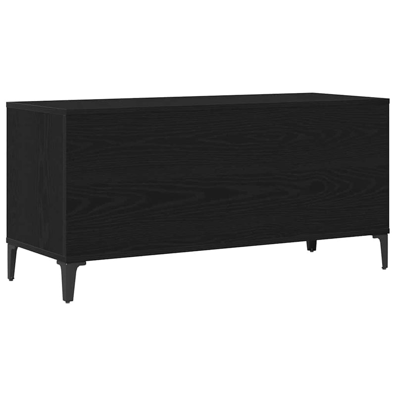 Platenkast Met Plank 100 X 38 X 48 Cm Bewerkt Hout