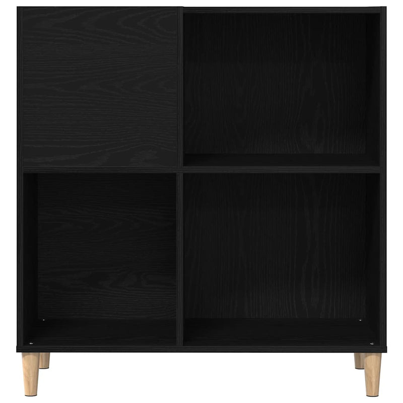 Platenkast Met Plank 84,5 X 38 X 89 Cm Bewerkt Hout