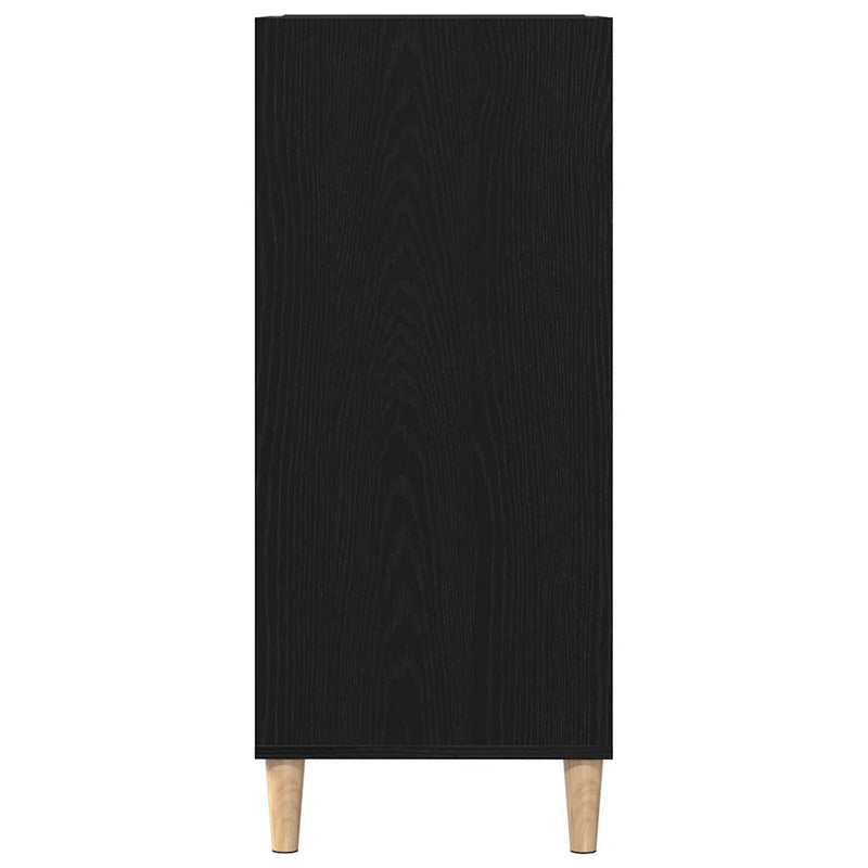 Platenkast Met Plank 84,5 X 38 X 89 Cm Bewerkt Hout