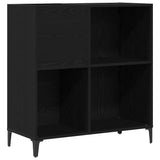 Platenkast Met Plank 84,5 X 38 X 89 Cm Bewerkt Hout
