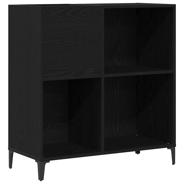 Platenkast Met Plank 84,5 X 38 X 89 Cm Bewerkt Hout