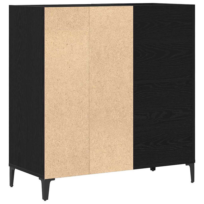 Platenkast Met Plank 84,5 X 38 X 89 Cm Bewerkt Hout
