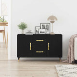 Dressoir Met Lade 100 X 36 X 60 Cm Bewerkt Hout