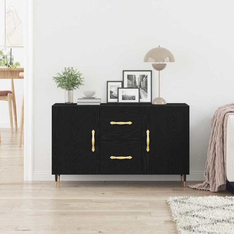 Dressoir Met Lade 100 X 36 X 60 Cm Bewerkt Hout
