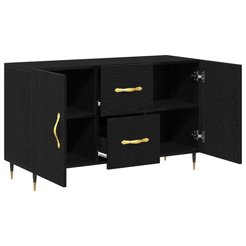 Dressoir Met Lade 100 X 36 X 60 Cm Bewerkt Hout