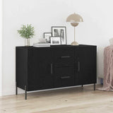 Dressoir Met Lade 100 X 36 X 60 Cm Bewerkt Hout