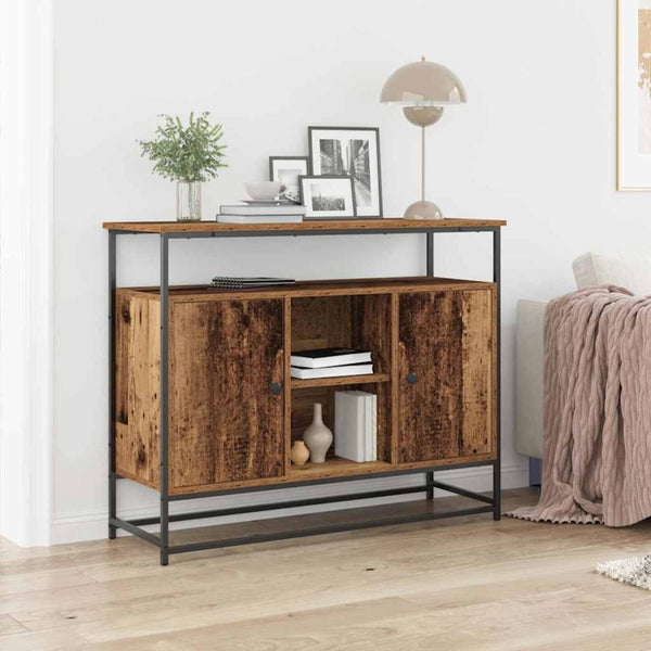 Dressoir 100 X 35 X 80 Cm Bewerkt Hout