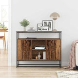 Dressoir 100 X 35 X 80 Cm Bewerkt Hout