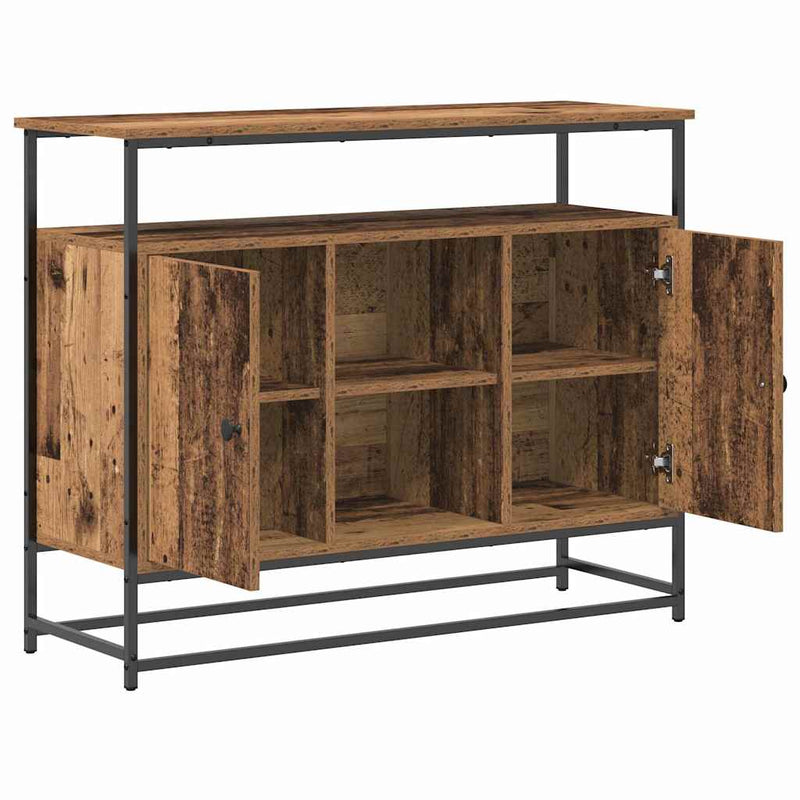 Dressoir 100 X 35 X 80 Cm Bewerkt Hout
