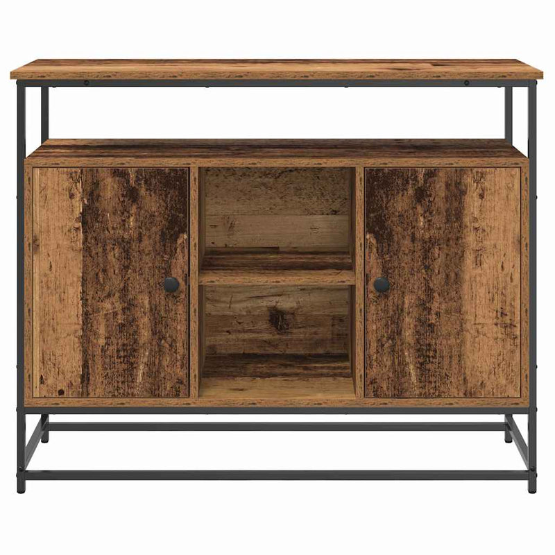 Dressoir 100 X 35 X 80 Cm Bewerkt Hout