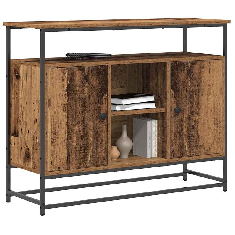 Dressoir 100 X 35 X 80 Cm Bewerkt Hout