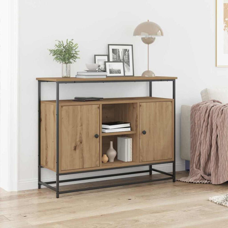 Dressoir 100 X 35 X 80 Cm Bewerkt Hout