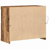 Dressoir Bruin 81 X 37 X 67 Cm Bewerkt Hout