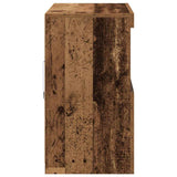 Dressoir Bruin 81 X 37 X 67 Cm Bewerkt Hout