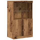 Dressoir Bruin 60 X 37 X 100 Cm Bewerkt Hout