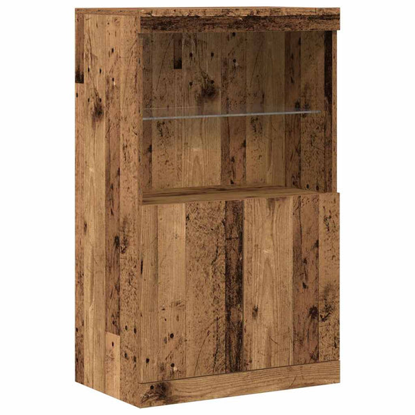 Dressoir Bruin 60 X 37 X 100 Cm Bewerkt Hout