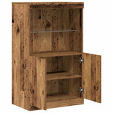 Dressoir Bruin 60 X 37 X 100 Cm Bewerkt Hout