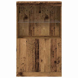 Dressoir Bruin 60 X 37 X 100 Cm Bewerkt Hout