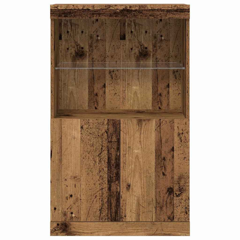 Dressoir Bruin 60 X 37 X 100 Cm Bewerkt Hout