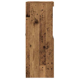 Dressoir Bruin 60 X 37 X 100 Cm Bewerkt Hout