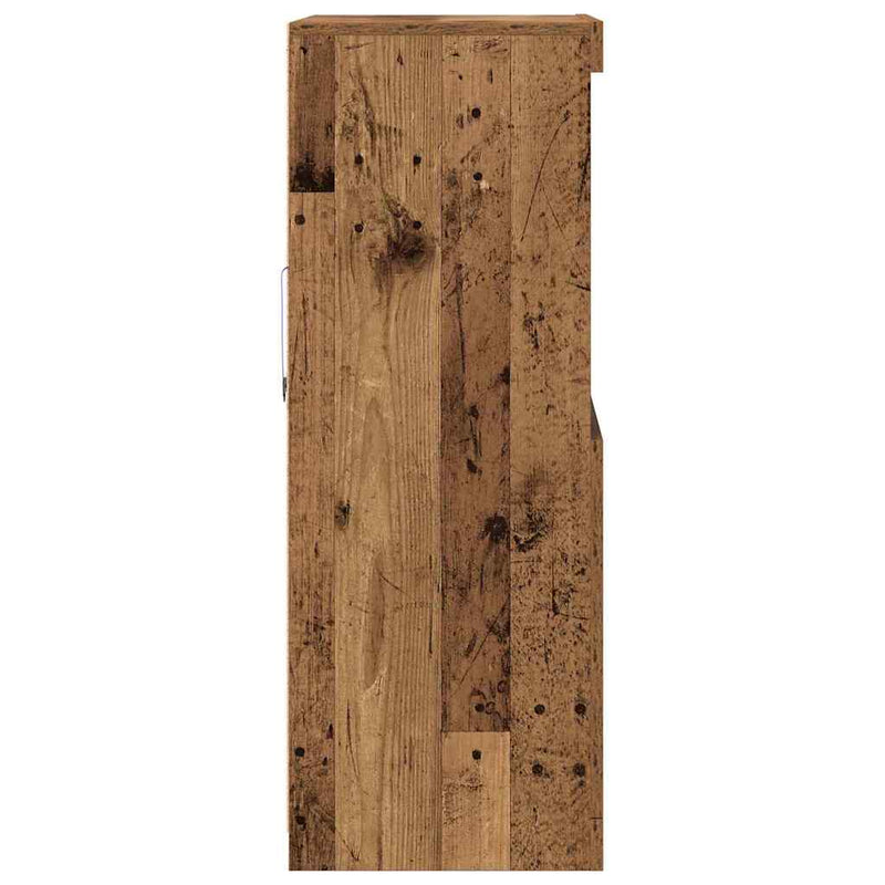 Dressoir Bruin 60 X 37 X 100 Cm Bewerkt Hout