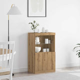 Dressoir Bruin 60 X 37 X 100 Cm Bewerkt Hout