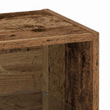 Drijvende Plank Met Plank Bruin 40 X 28.5 X 40 Cm Bewerkt Hout