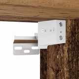 Drijvende Plank Met Plank Bruin 40 X 28.5 X 40 Cm Bewerkt Hout